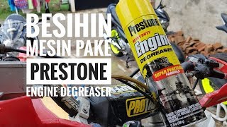 Test Bersihin Mesin Motor Pake Prestone Engine Degreaser [upl. by Salsbury]