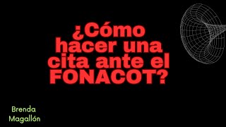 ¿Cómo hacer una cita ante el FONACOT [upl. by Goulet]