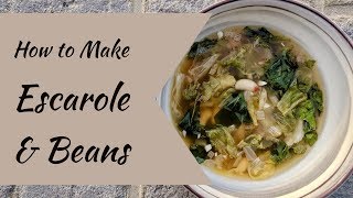 How To Make Escarole amp Beans  Cara Di Falco  Caras Cucina [upl. by Jochbed]