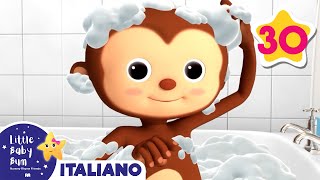 La Canzone Del Bagnetto  Little Baby Bum Italiano  Canzoni per bambini [upl. by Amalburga]