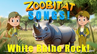 Kids Nursery Rhymes  Learn about Rhinos  White Rhino Rock  Childs Songs  Kids Songs  Kids TV [upl. by Rebmyk]