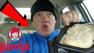 Wendys Sausage Gravy amp Biscuits Reed Reviews [upl. by Saixela]