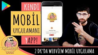 KENDİ MOBİL UYGULAMANI YAP Ücretsiz ve Basit Mobil Uygulama Nasıl Yapılır [upl. by Ativad]