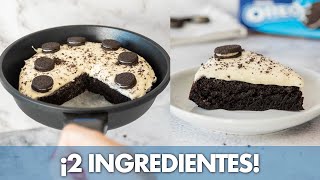 PASTEL de OREO Sin Horno con 2 INGREDIENTES 💙  Pastel en Sartén [upl. by Allez712]