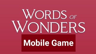 How to play Words of Wonders Game App  Word Game [upl. by Hgielac]