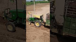 John Deere Tractor Pulling full load Trolley 💪 [upl. by Clements]