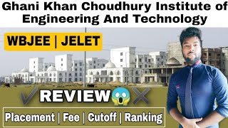 Ghani Khan Choudhury Institute of Engineering And Technology Review  WBJEE amp JELET  Cutoff Fee [upl. by Nojram]