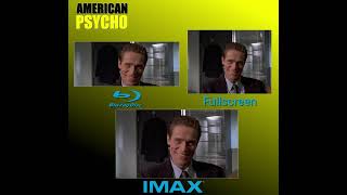 American Psycho 2000 BluRay Vs Open Matte Vs Fullscreen  Comparison [upl. by Naillimixam]