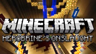 Minecraft Herobrines Onslaught w Friends MiniGame [upl. by Dnaloy]