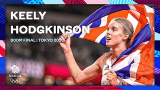 Keely Hodgkinsons RECORDBREAKING 800m silver 🥈  Tokyo 2020 Olympic Games  Medal Moments [upl. by Yemorej495]