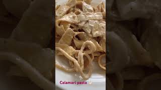 Calamari pasta 🍝 foodlover foodie youtubeshorts food pasta [upl. by Welles]