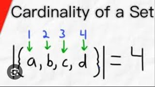 Cardinality of set [upl. by Fregger]