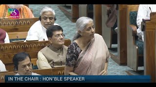 LS  FM Nirmala Sitharaman introduces The Appropriation No2 Bill 2024 [upl. by Asikal399]