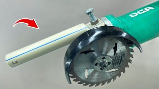 Dont Throw Away Your PVC Pipe How To Make A Great Tool For Your Angle Grinder [upl. by Ellatnahc]