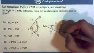 Matemáticas Ensayo 1 Ricardo Cárdenas Pregunta 57 [upl. by Eiznikcm]