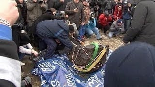 Chelyabinsk Meteor Hits Russia 2013 Pulled From Russian Lake Chebarkuland its Xray done [upl. by Edelsten]