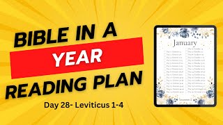 Bible in A Year Reading Plan Day 28  Leviticus 14  Leviticus Audio Bible NASB [upl. by Chilt]