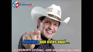 karaoke es diferente OFICIAL jose gregorio oquendo version 2022 [upl. by Soilissav]