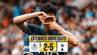 BURNLEY 25 TOTTENHAM HOTSPUR  PREMIER LEAGUE EXTENDED HIGHLIGHTS [upl. by Rochus]