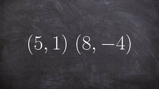 Determining negative slope between two points [upl. by Maxie]