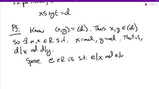 Section 34 Principal Ideal Domains PIDs have GCDs [upl. by Jerold]