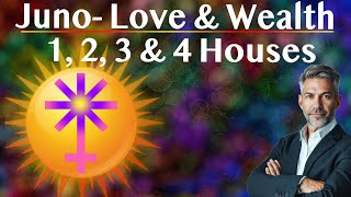 Juno—Love Relationships amp Wealth in 1 2 3 amp 4 houses [upl. by Cychosz500]