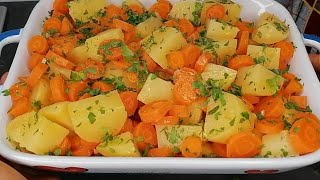 Steamed Carrots and Potatoes Very Healthy Delicious That I Make It Everyday [upl. by Eniale75]