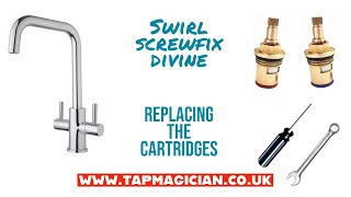 Swirl divine  replacing the ceramic cartridges repair leaking tap tapmagician [upl. by Puff8]