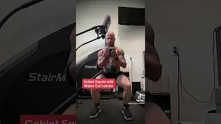 Goblet Squats with Waiter Curl Combo gobletsquat fitness dumbbell motivation [upl. by Afatsom222]