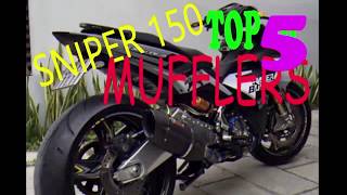 Yamaha Sniper 150155 Top 5 best muffler Soundtest [upl. by Ajssatan692]