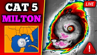 🔴 BREAKING Major Hurricane Milton Update  Catastrophic Impacts In Florida  24 Hours Till Landfall [upl. by Cypro]