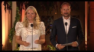 Crown Prince Haakon Magnus and Crown Princess MetteMarit of Norway celebrate their 50th birthdays [upl. by D'Arcy]