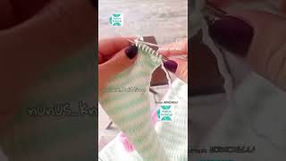 Birkaç renkle örerken ipi üst sıralara taşımak örgü knitting örgüteknikleri knittingtechniques [upl. by Ecinrahs]