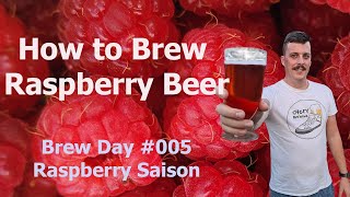 Brew Day 005 Raspberry Saison [upl. by Edas987]