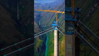 under construction WORLDS TALLEST BRIDGE HUAJIANG GORGE BRIDGE 花江峡谷大桥 bridge construction [upl. by Fleming68]