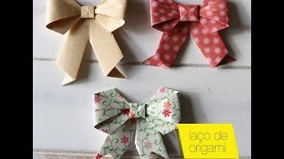 Como fazer laço de origami [upl. by Amandi]