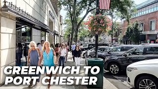 Greenwich CT to Port Chester NY LIVE Exploring September 18 2021 [upl. by Bergwall]