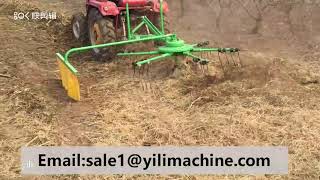 hay tedder with rake and dry machine combination [upl. by Constantino]