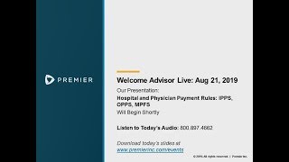 Advisor Live Webinar Reviewing the Medicare Hospital and Physician Payment Rules [upl. by Gustav]