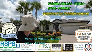 Lennar Trevi Model Tour in Veranda Village Estero Florida [upl. by Anihs489]