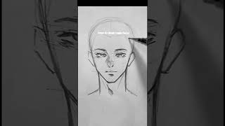 how to draw a male face art drawing sketch faceart maleface anatomy [upl. by Winne]