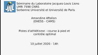 Séminaire du LJLL  2020 07 10  Amandine Aftalion [upl. by Voccola266]