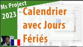 11103 MS Project 2023 ● Ajouter les Jours Fériés au Calendrier ● Simple [upl. by Ahsilem]