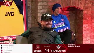 LEE JUDGES MAKES WILLY JOKES 😂😂😂  ARSENAL VS SOUTHAMPTON [upl. by Ettesyl68]