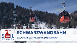 🇦🇹🚠 4erKabinenbahn Schwarzwandbahn  Zauchensee  inkl Details zur Bahn [upl. by Delacourt]