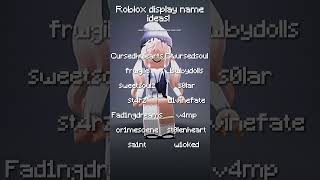 Roblox Display Name Ideas [upl. by Allenod]