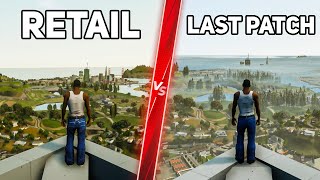 GTA San Andreas The Definitive Edition 100 vs 104 Patch  Direct Comparison Attention to Details [upl. by Aivatnwahs]