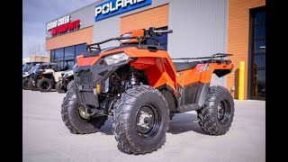 2024 Polaris® Sportsman 450 HO EPS Orange Walkaround [upl. by Akimehs277]