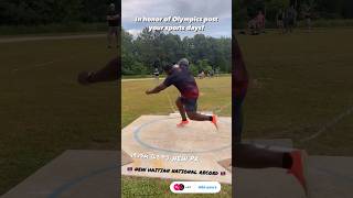 HAITIAN NATIONAL SHOTPUT RECORD HOLDER motivation shotput greatness [upl. by Nylasej]