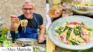 PASTA CON CIME DI RAPA E TOTANI  ricetta facile e veloce di Chef Max Mariola [upl. by Dauf]